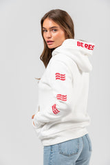 Flocked hooded sweatshirt - Women