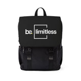 BE limitless Backpack | Motivational Text Graphic Backpack