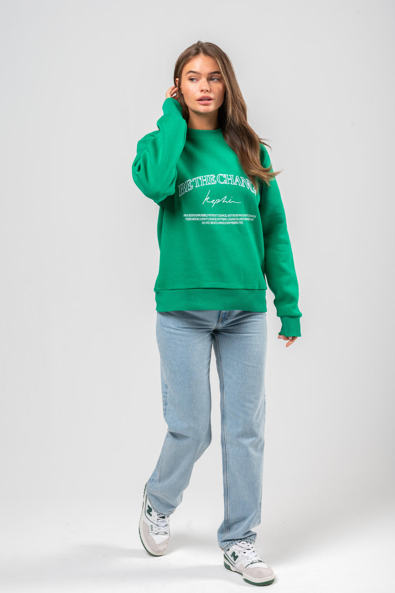 Be The Change Pullover - Green